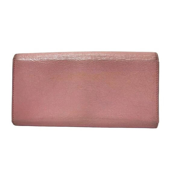 BALENCIAGA Giant Continental Light Pink Leather - Long Wallet - Picture 2 of 5